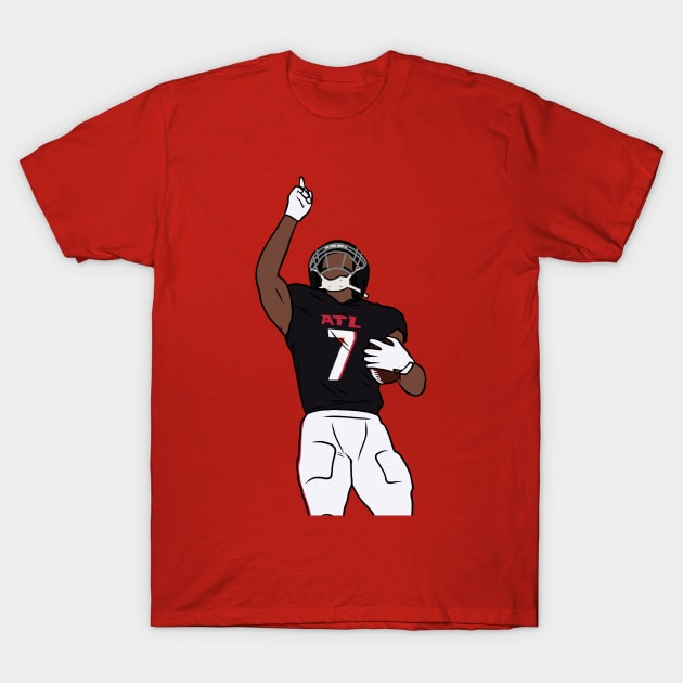 Bijan Robinson Pointing Up T-Shirt by rattraptees